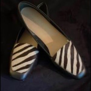 Enzo Angiolini Italian Leather 
Zebra Loafers 8.5